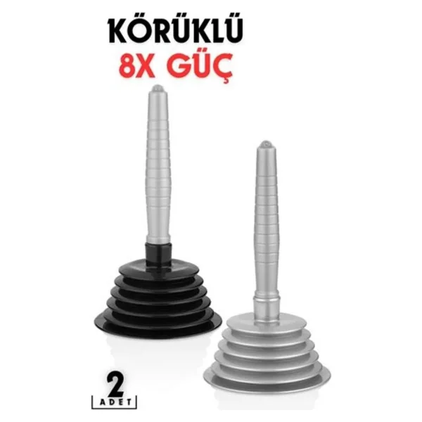 Main Shop 2 Adet Küçük Körüklü Küvet,Mutfak Ve Banyo Vantuz Pompa Tıkanık Lavabo Açıcı Manuel El Vantuzu M-102 - Görsel 4