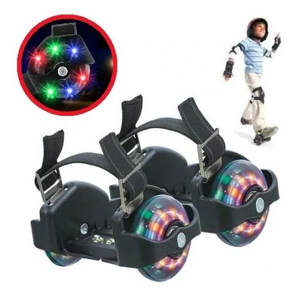 Busso-Yx-Sg-04-60 Kg Taşıma Kapasiteli 2 Tekerlekli Işıklı Topuk Pateni - Görsel 2