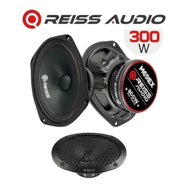 Reiss Audio Rs-M69ex 300 W 16x24 Cm Midrange Oto Hoparlör - Görsel 2