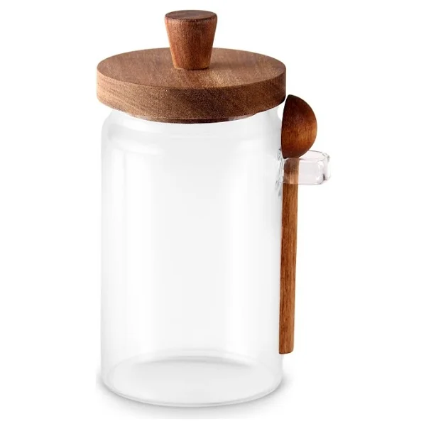 Karaca Mova Akasya 730 Ml Kaşıklı Cam Saklama Kabı - Görsel 2