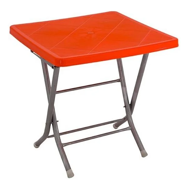 Mandella 80x80 Katlanır Ayaklı Masa - Kırmızı - Görsel 6