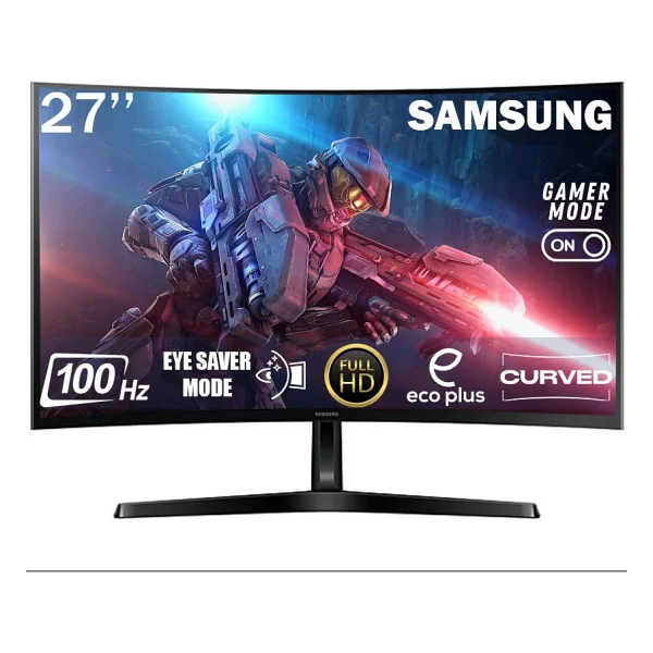 Samsung Essential S3 Ls27d366gauxuf 27" 4 Ms Full HD Curved 100 Hz Monitör - Görsel 7