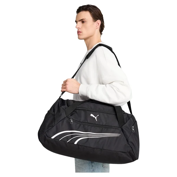 Puma Fundamental 091189-01 Siyah Spor Çantası - Görsel 4