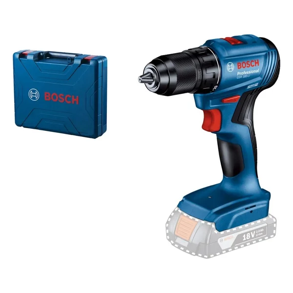 Bosch Gsr 185-Li Çift Akülü 5 Ah Vidalama Makinesi - Görsel 3