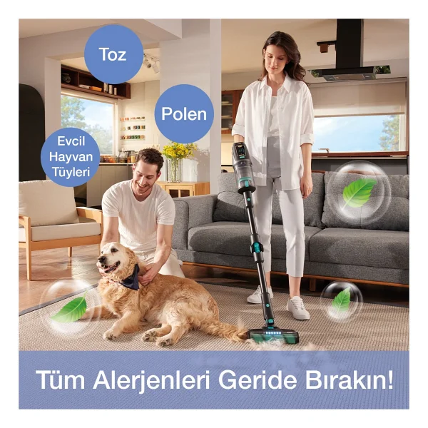 Fakir Bolt X Plus Aqua 8472 Şarjlı Dikey Süpürge - Görsel 4