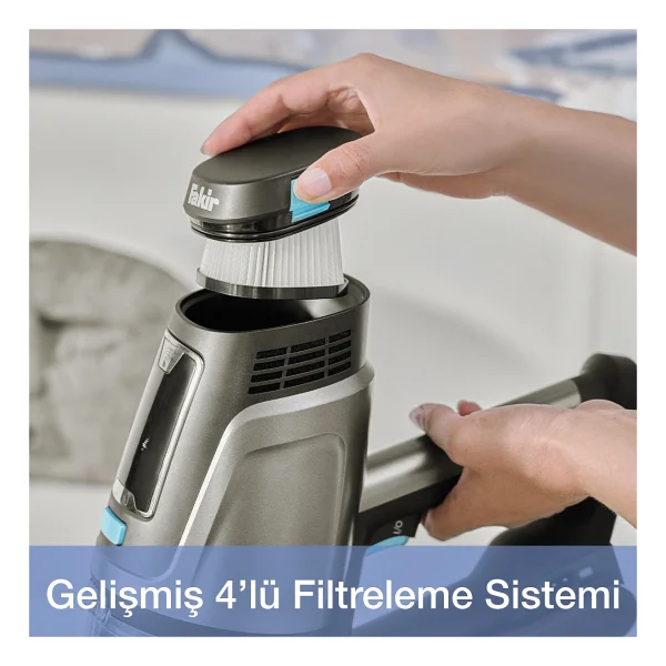 Fakir Bolt X Plus Aqua 8472 Şarjlı Dikey Süpürge - Görsel 5