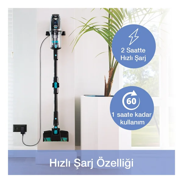 Fakir Bolt X Plus Aqua 8472 Şarjlı Dikey Süpürge - Görsel 7