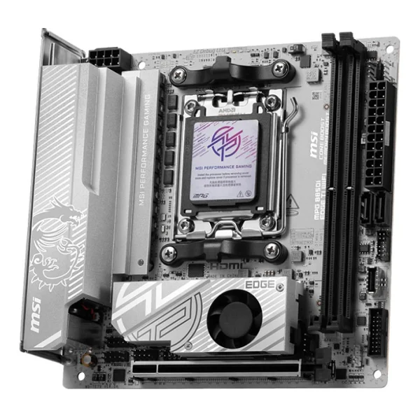 Msı Mpg B850ı Edge Tı Wi-Fi AMD Am5 DDR5 Mini Itx Anakart - Görsel 2