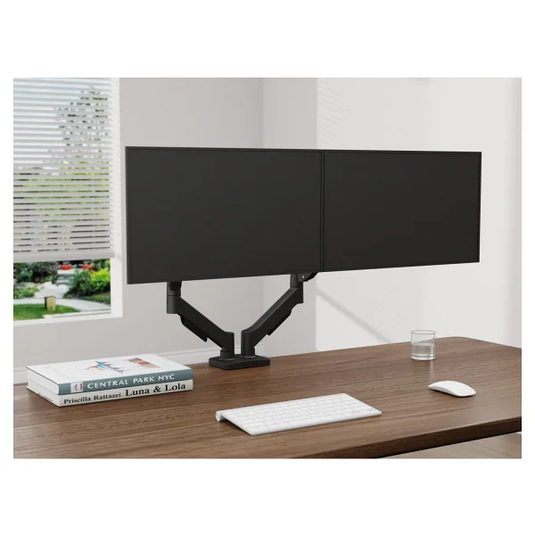 Voltix 17" - 32" Ekranlar İçin, Her Kol 9kg Taşıma Kapasiteli, Vesa Uyumlu, Çift Kol Amortisörlü Monitör Kolu, 2li Monitör Kolu - Görsel 3
