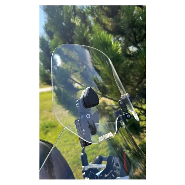 Cfmoto Uyumlu Deflektör Rüzgar Saptırıcı Siperlik Şeffaf Motor Camı Cam Uzatma Model 2 - Görsel 3