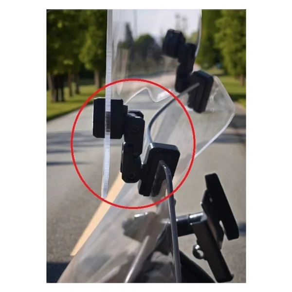 Cfmoto Uyumlu Deflektör Rüzgar Saptırıcı Siperlik Şeffaf Motor Camı Cam Uzatma Model 2 - Görsel 4