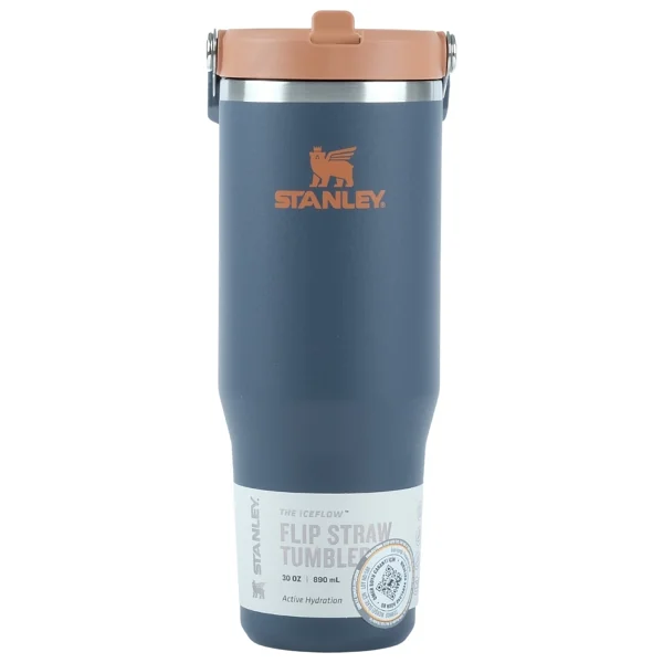 Stanley The Iceflow Flip Straw Lacivert 0.89 Lt Pipetli Termos Bardak - Görsel 8