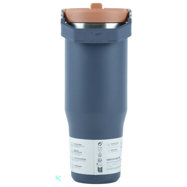 Stanley The Iceflow Flip Straw Lacivert 0.89 Lt Pipetli Termos Bardak - Görsel 2