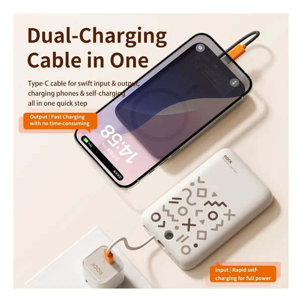 Rock P28 10000 mAh Magsafe Powerbank - Görsel 3