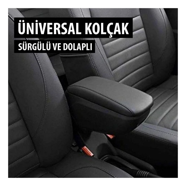 Sürgülü Kol Dayama Kolçak Her Araca Uygun Oto Kolçak Universal - Görsel 5