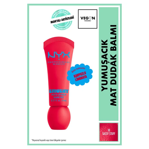 Nyx Professional Makeup Soft Matte Smushy 10 Sassy Stuff Dudak Balmı - Görsel 9