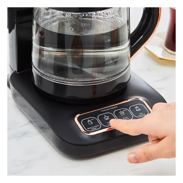Karaca Çaysever Robotea Pro 4in1 2500 W Black Copper Konuşan Cam Çay Makinesi - Görsel 3