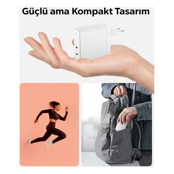 Spigen Ach06033 140 W Type-C Hızlı Şarj Adaptörü - Görsel 8