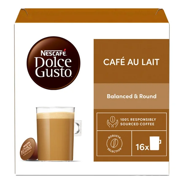 Nescafe Dolce Gusto Cafe Au Lait Kapsül Kahve 16'lı 3 Adet - Görsel 2