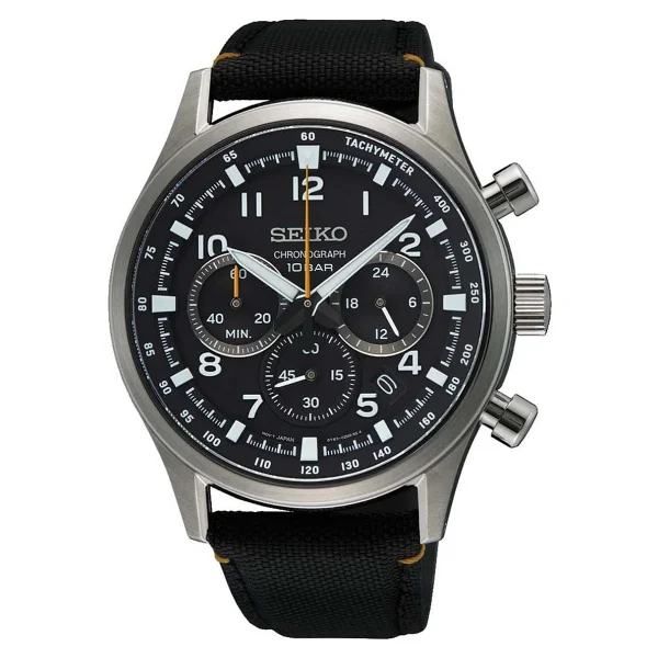 Seiko Chronograph Ssb449 Kumaş Kordon Erkek Kol Saati - Görsel 2
