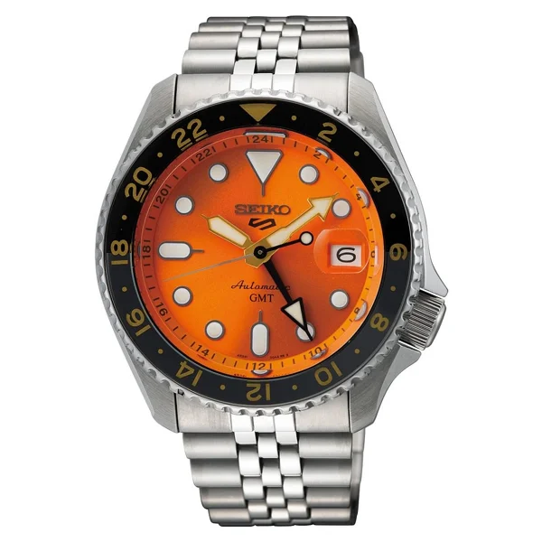 Seiko 5 Sports Skx Ssk005 Çelik Kordon Turuncu Erkek Kol Saati - Görsel 5