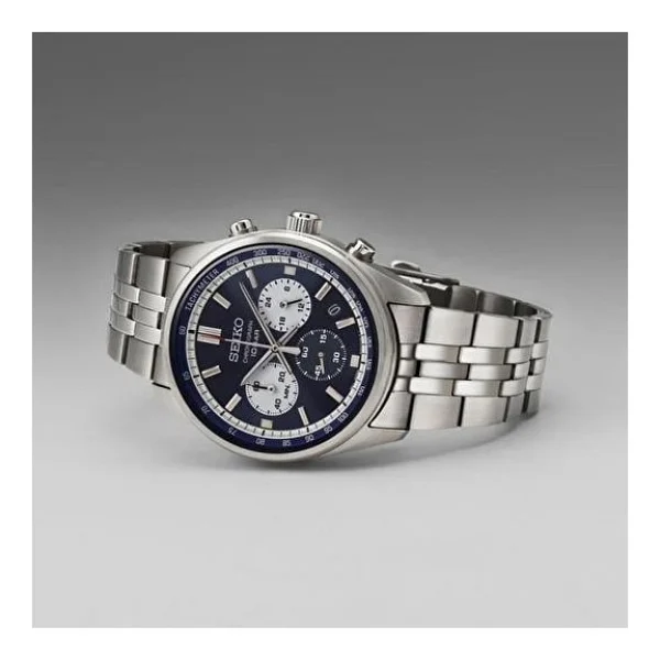 Seiko Ssb427 Gümüş-Mavi Erkek Kol Saati - Görsel 2