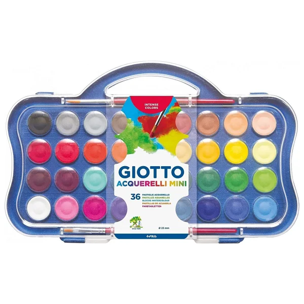 Giotto Aquarelli Mini 23 Mm 36'lı Sulu Boya - Görsel 6