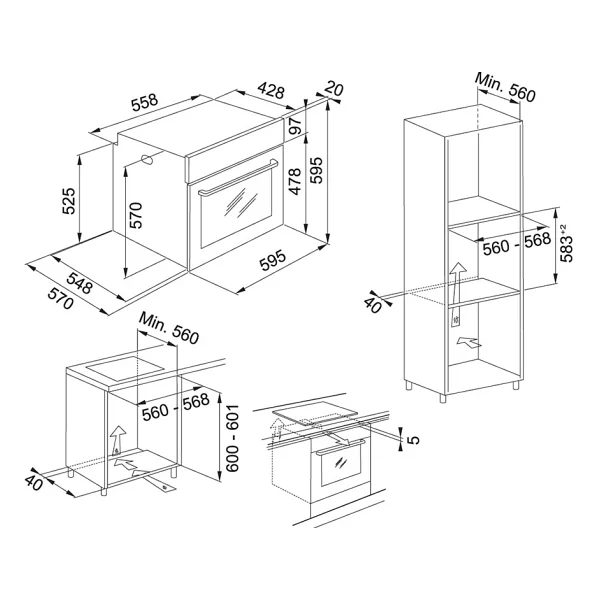 Franke Smart Lınear Fsl 82 H XS Inox Ankastre Fırın - Görsel 7