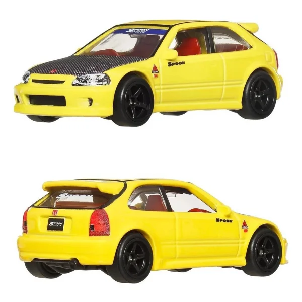 Hot Wheels Premium Car Culture '99 Honda Civic Type R (Ek9) Ve Honda Civic Type R 2'li Araba Seti Hbl96-Jbl00 - Görsel 5