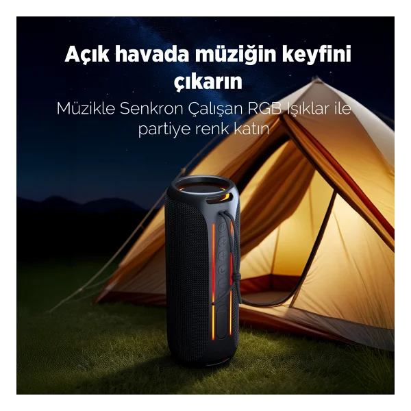 Nowgo F6 Siyah Bluetooth Hoparlör - Görsel 3