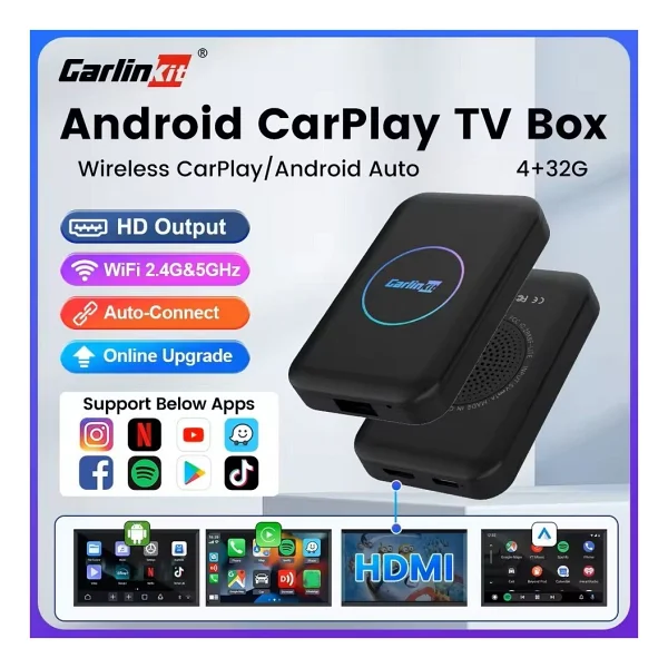 Carlinkit Tbox Lite S Kablosuz Carplay Smartbox - Görsel 8