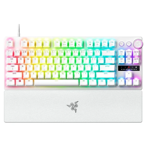 Razer Huntsman V3 Pro Beyaz RGB Tkl Analog Optical Switch Kablolu Oyuncu Klavyesi - Görsel 8