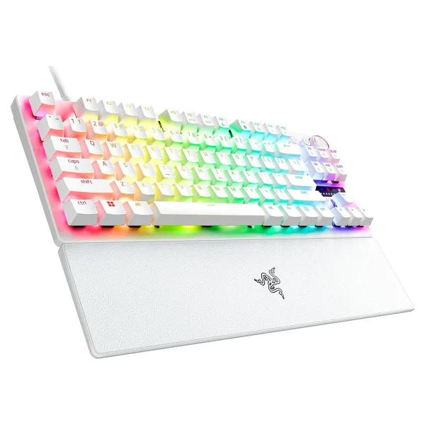 Razer Huntsman V3 Pro Beyaz RGB Tkl Analog Optical Switch Kablolu Oyuncu Klavyesi - Görsel 2