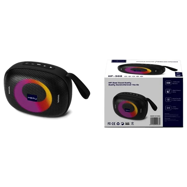 Hepu HP-S08 Siyah Bluetooth Hoparlör - Görsel 3