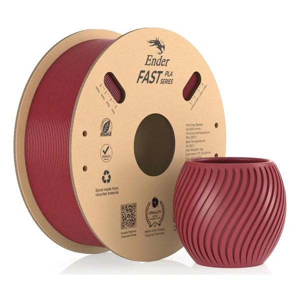 Creality Ender Fast Pla 1.75 Mm 1 Kg Ateş Kırmızı Filament - Görsel 3