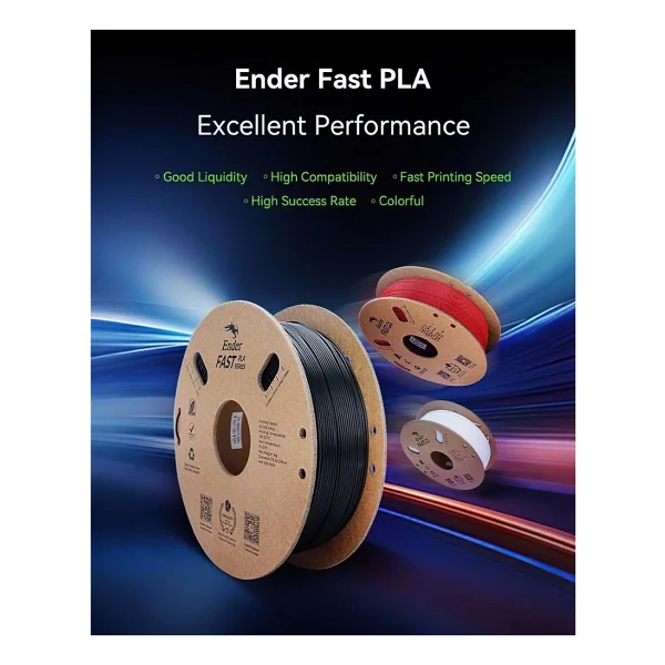 Creality Ender Fast Pla 1.75 Mm 1 Kg Ateş Kırmızı Filament - Görsel 5
