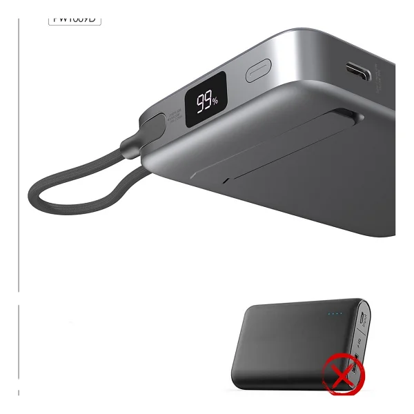Lenyes PW1009D PD 10000 mAh Kablosuz Powerbank - Görsel 2