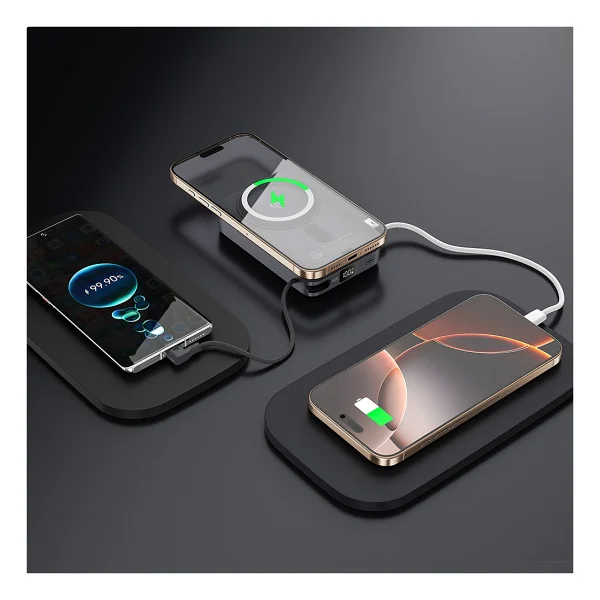 Lenyes PW1009D PD 10000 mAh Kablosuz Powerbank - Görsel 7