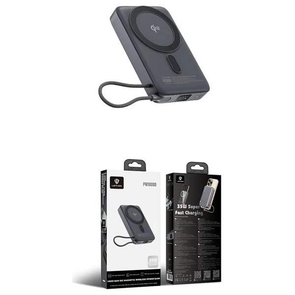 Lenyes PW1009D PD 10000 mAh Kablosuz Powerbank - Görsel 10