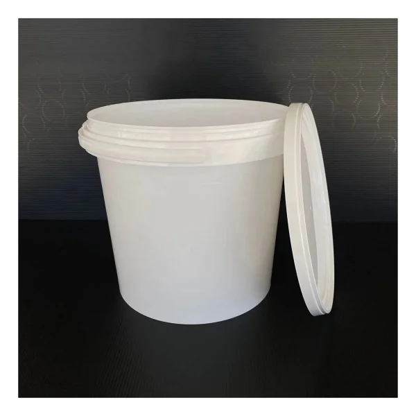 10 Lt Plastik Kova - 10 Lt Saplı Gıdaya Uygun Sızdırmaz Kilitli Kapaklı - Beyaz - 4 Adet - 1000 Ml - Görsel 3