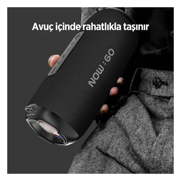 Nowgo F8 Gri Bluetooth Hoparlör - Görsel 9