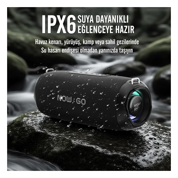 Nowgo F8 Gri Bluetooth Hoparlör - Görsel 10