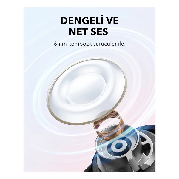 Anker Soundcore A30i ANC TWS Pembe Kulak İçi Bluetooth Kulaklık - Görsel 5