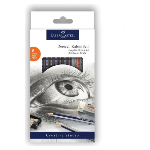 Faber-Castell Goldfaber Dereceli Kalem Çizim Seti - Görsel 3