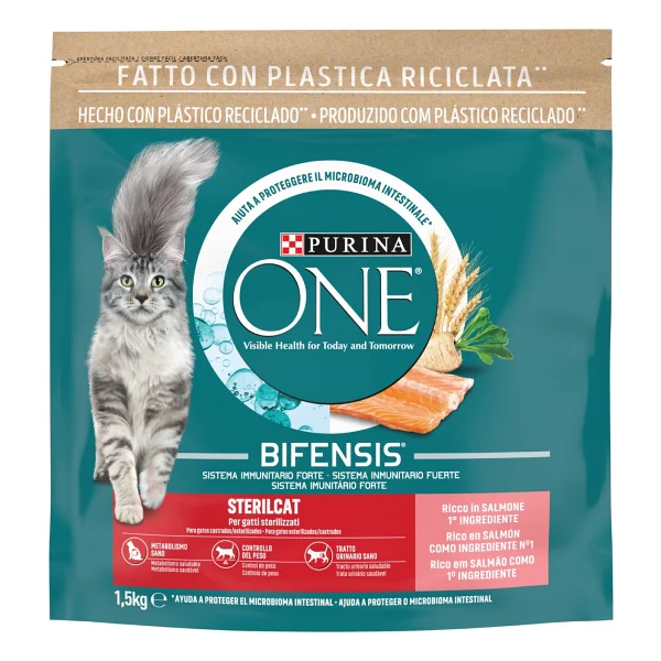 Purina One Steril 1.5 Kg Somonlu Kısırlaştırılmış Yetişkin Kedi Maması - Görsel 4