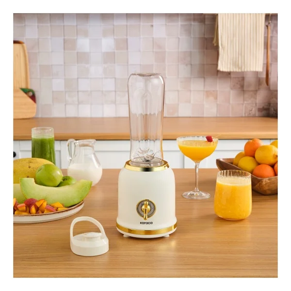 Karaca Retro Personal Kişisel Smoothie Blender Krem - Görsel 2