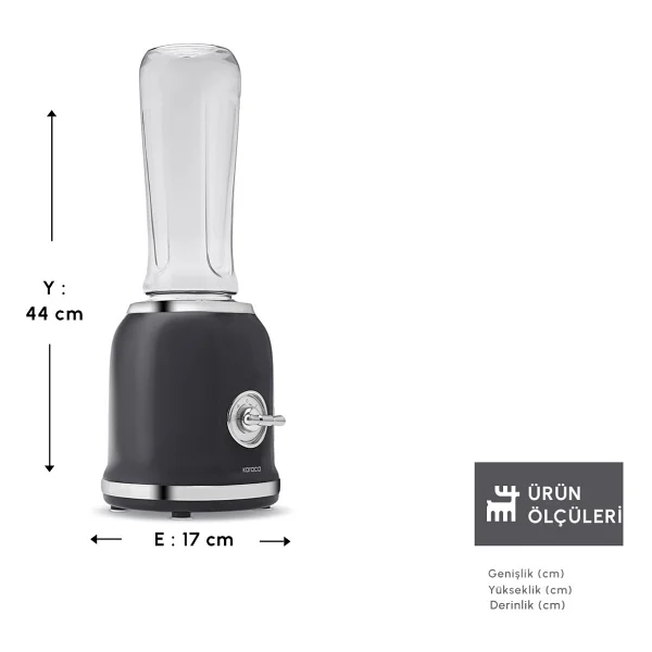 Karaca Retro Personal 550 W Kişisel Smoothie Blender - Görsel 2