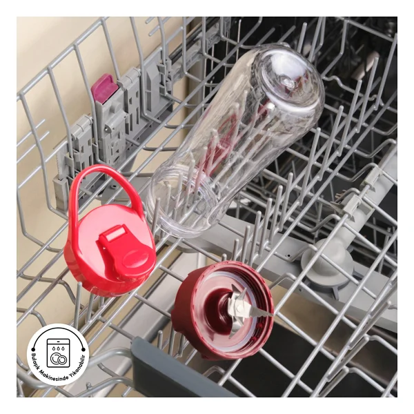 Karaca Retro Personal Kişisel Smoothie Blender Kırmızı - Görsel 10