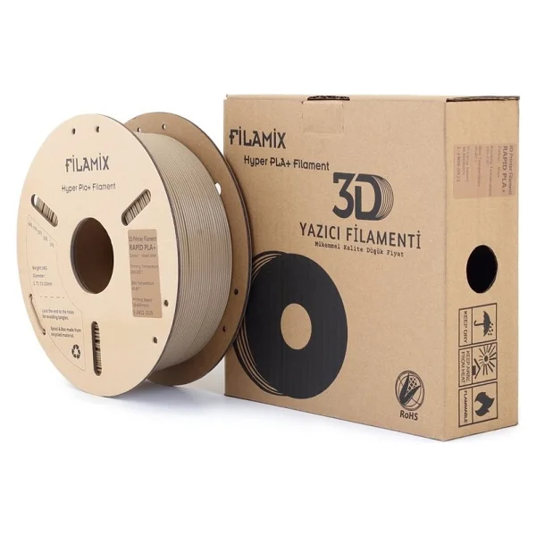 Filamix Hyper Speed Pla 1.75 Mm 1 Kg Ahşap Filament - Görsel 4