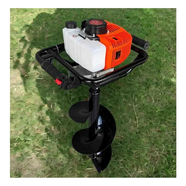 Çap 30 Cm Benzinli Toprak Burgu Makinesi Çukur Açma Delme Ipli Burgu Ucu Dahildir. - Görsel 4